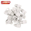 RJ45 Strain Relief Boot 100-Count Set for Cat5 Cat5e, Cat6 and Cat6A Connectors (White)