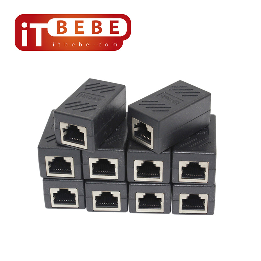 Jadaol Ethernet RJ45 Connector - Ethernet Modular Crimp Connectors Plugs 50  Micron Gold Plated - Only for Cat6 30 or 32 AWG Flat Ethernet Cable 