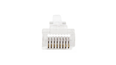 ITBEBE 100 Pieces Gold Plated Pass Through RJ45 cat5 cat5e Connector for 24 AWG cables