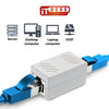 ITBEBE RJ45 in-Line Coupler Connector Cat7 Cat6 Cat5E Ethernet Network Cable Extender Adapter (2-Pieces, White)